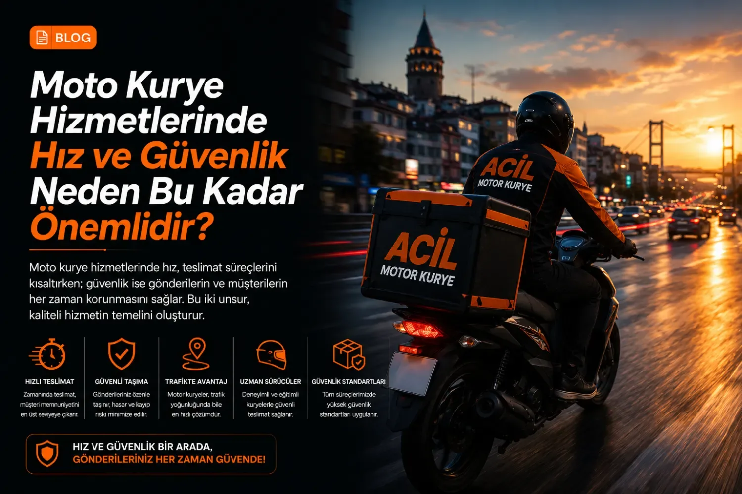 Moto Kurye Hizmetlerinde Hız ve Güvenlik Neden Bu Kadar Önemlidir?