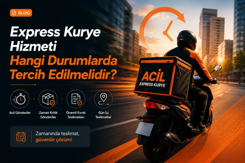 Express Kurye Hizmeti Hangi Durumlarda Tercih Edilmelidir?